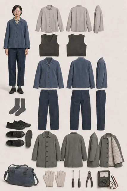 人物 · 叶文洁 · 1970至1979红岸基地 · 服装拆解