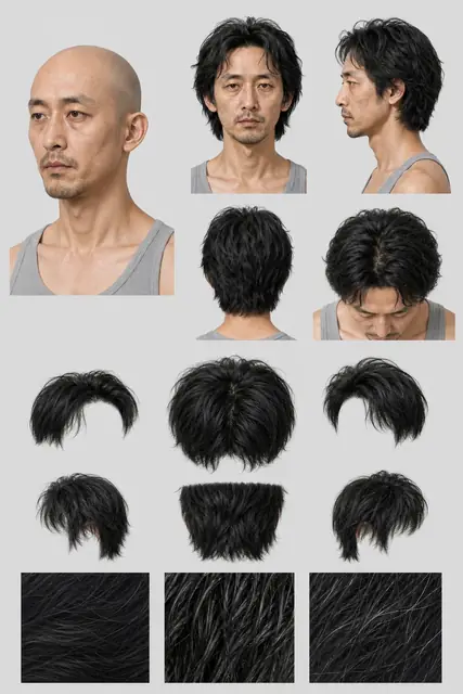 人物 · 丁仪 · 2007物理学家 · 发型拆解