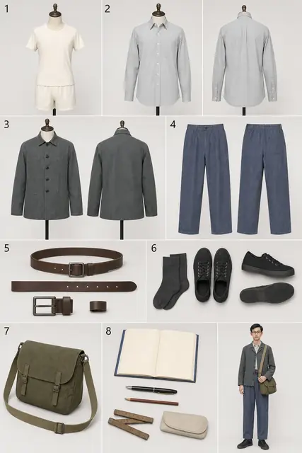 人物 · 白沐霖 · 1969兵团记者 · 服装拆解