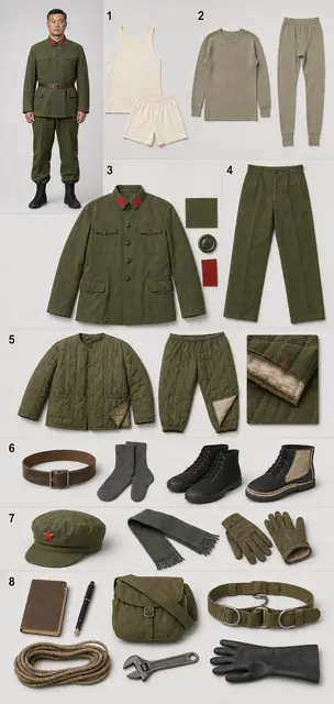 人物 · 雷志成 · 1970至1979红岸政委 · 服装拆解