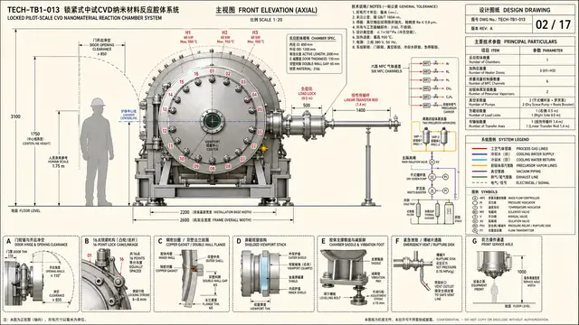 高精设备 · 纳米材料主反应腔 · 正面