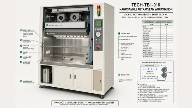 纳米样品超净操作台 · 原画设定