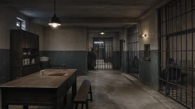 场景 · 兵团羁押与审讯室 · 主视觉