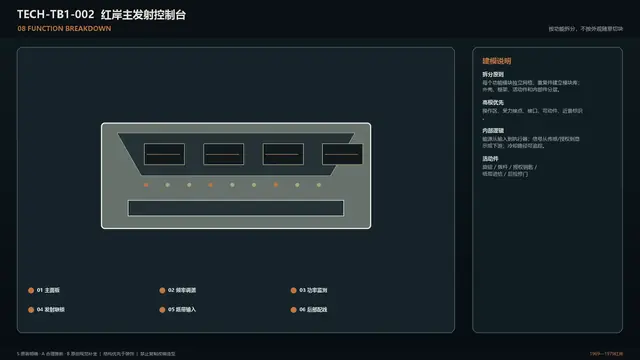 设备 · 红岸主发射控制台 · 功能拆解