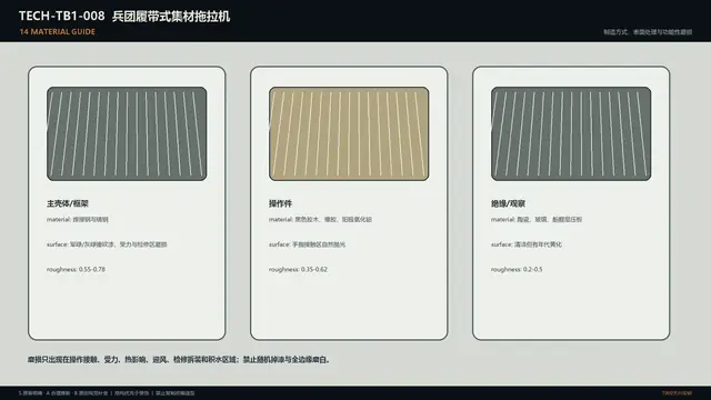 设备 · 兵团履带式集材拖拉机 · 材质指南