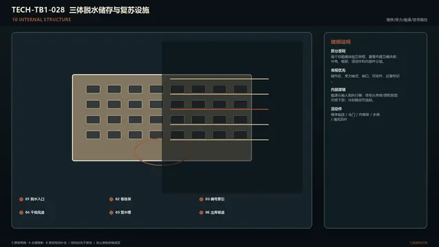 设备 · 三体脱水储存与复苏设施 · 内部结构