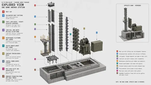 载具与特殊 · 古筝行动纳米丝阵列 · 爆炸图
