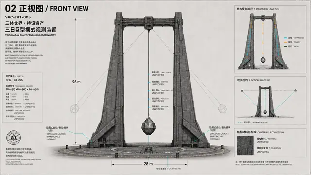 载具与特殊 · 三体游戏巨摆 · 正面
