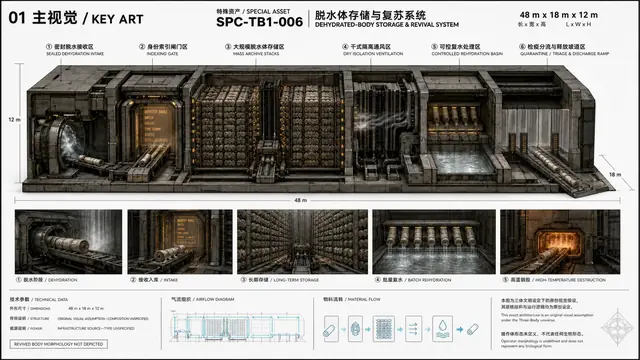载具与特殊 · 脱水体存储与复苏系统 · 主视觉