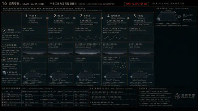 载具与特殊 · 宇宙闪烁与视网膜倒计时 · 状态变化