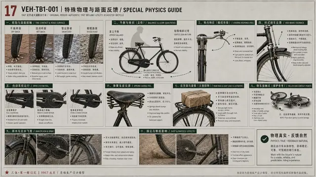 载具与特殊 · 1967 北京老式通勤自行车 · 特殊物理
