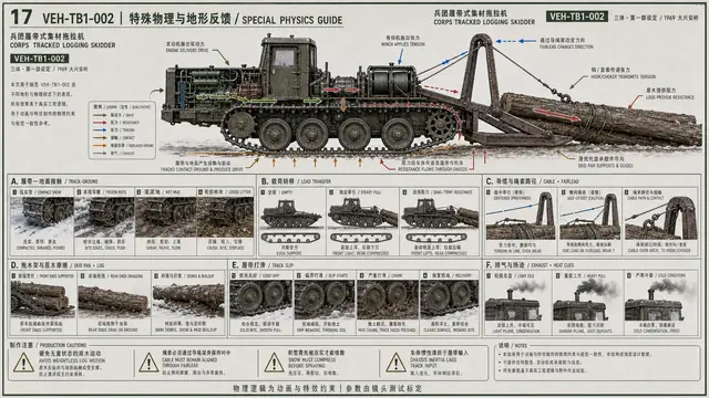 载具与特殊 · 兵团履带式集材拖拉机 · 特殊物理
