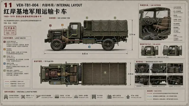 载具与特殊 · 红岸基地军用运输卡车 · 内部布局