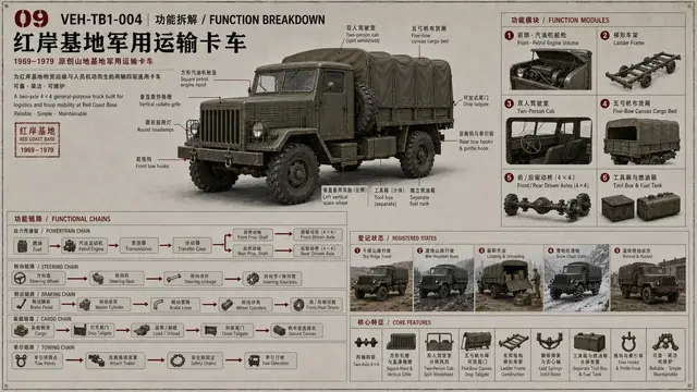 载具与特殊 · 红岸基地军用运输卡车 · 功能拆解
