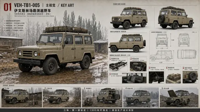 载具与特殊 · 伊文斯林场勘测越野车 · 主视觉