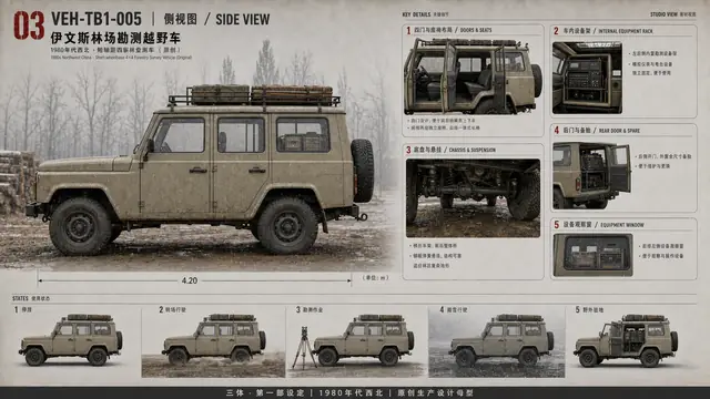 载具与特殊 · 伊文斯林场勘测越野车 · 侧面