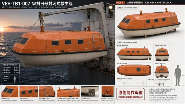 载具与特殊 · 审判日号封闭式救生艇 · 主视觉