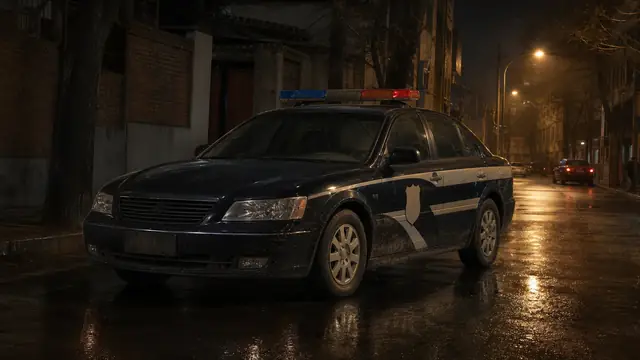载具与特殊 · 夜巡警用轿车 · 主视觉