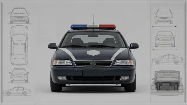 载具与特殊 · 夜巡警用轿车 · 正面