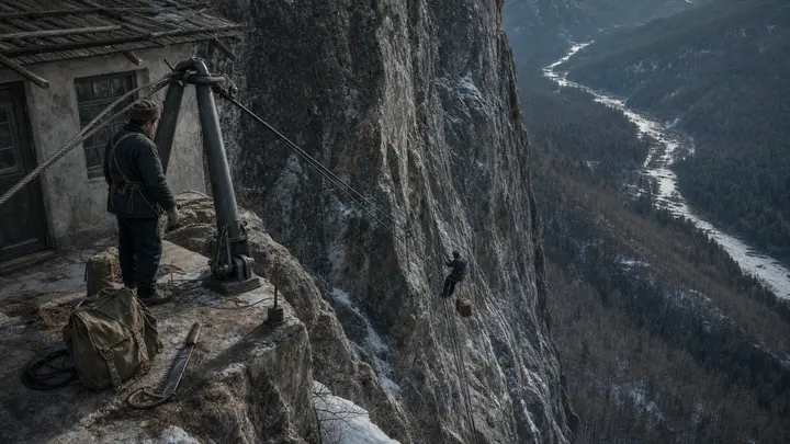 红岸悬崖接地线检修区 · 场景原画
